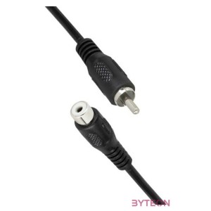 LogiLink RCA - RCA, 5m audio kábel Fekete