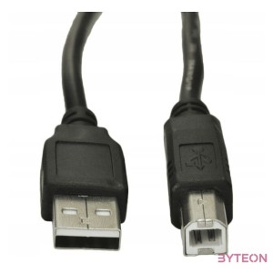 Lanberg CA-USBA-10CC-0050-BK USB kábel 5 M USB 2.0 USB B Fekete