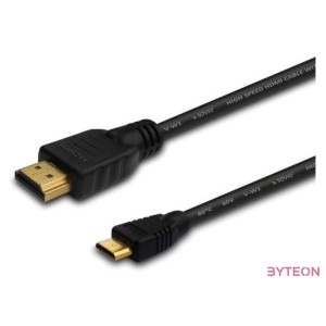 Savio CL-09 HDMI kábel 1,5 M HDMI A-típus (Standard) HDMI Type C (Mini) Fekete