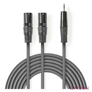 Nedis COTH15310GY30 audio kábel 3 M 2 x XLR (3-pin) Szürke