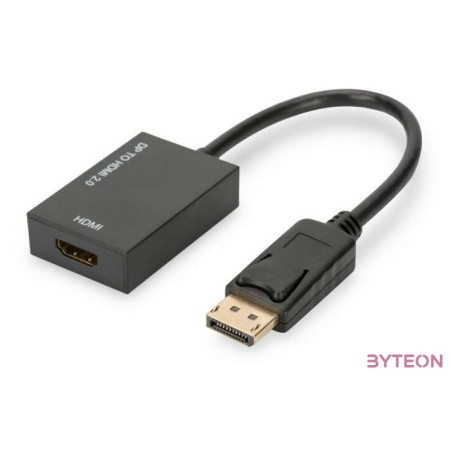 Digitus AK-340415-002-S video átalakító kábel 0,2 M DisplayPort HDMI A-típus (Standard) Fekete