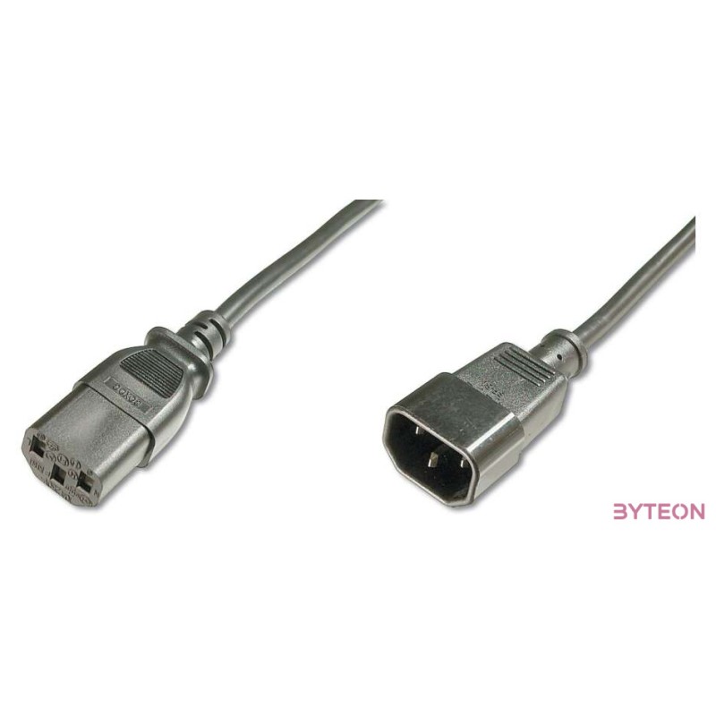 Digitus AK-440201-018-S tápkábel Fekete 1,8 M C13 csatlakozó IEC C13