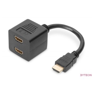 Digitus AK-330400-002-S HDMI kábel 0,2 M HDMI A-típus (Standard) 2 x HDMI Type A (Standard) Fekete