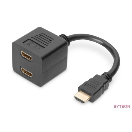 Digitus AK-330400-002-S HDMI kábel 0,2 M HDMI A-típus (Standard) 2 x HDMI Type A (Standard) Fekete