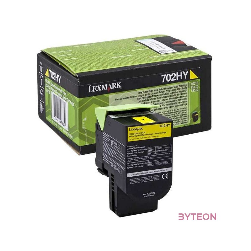 Lexmark 702HY Eredeti Sárga 1 dB