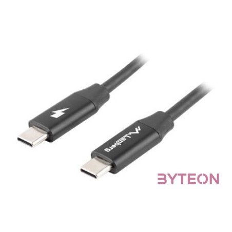 Lanberg CA-CMCM-40CU-0018-BK USB kábel 1,8 M USB 2.0 USB C Fekete