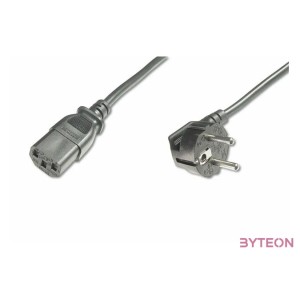 Digitus AK-440109-008-S tápkábel Fekete 0,75 M C13 csatlakozó IEC C13