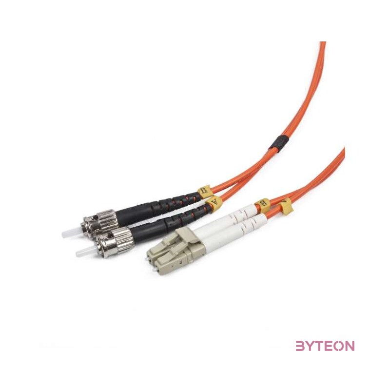 Gembird CFO-LCST-OM2-10M száloptikás kábel LC ST Narancssárga