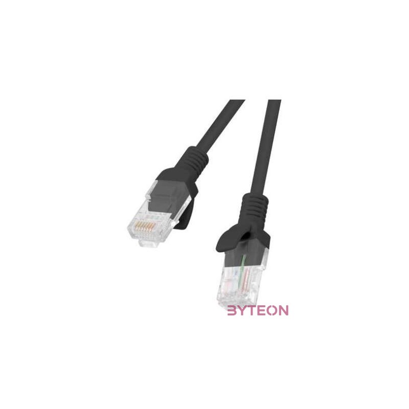 Lanberg PCU6-10CC-0200-BK hálózati kábel Fekete 2 M Cat5e U,UTP (UTP)
