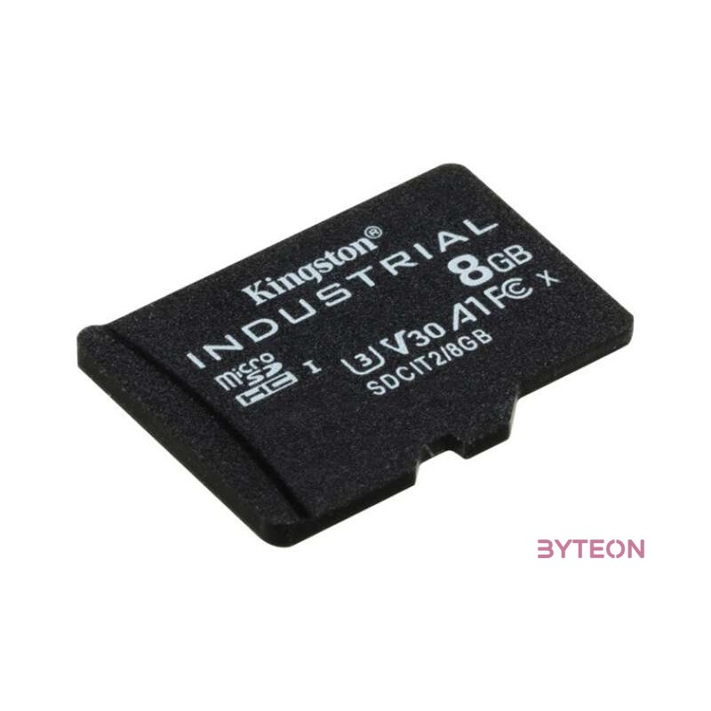 Kingston Technology Industrial memóriakártya 8 GB MicroSDHC UHS-I Class 10