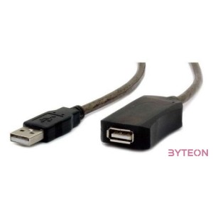 Gembird USB A,USB A M,F 5m USB kábel USB 2.0 Fekete