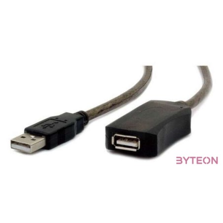 Gembird USB A,USB A M,F 5m USB kábel USB 2.0 Fekete