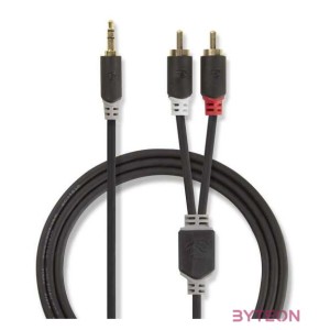 Nedis CABW22200AT100 audio kábel 10 M 3.5mm 2 x RCA Antracit