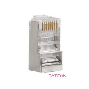 Lanberg PLS-5000 vezeték csatlakozó RJ-45 Rozsdamentes acél, Átlátszó