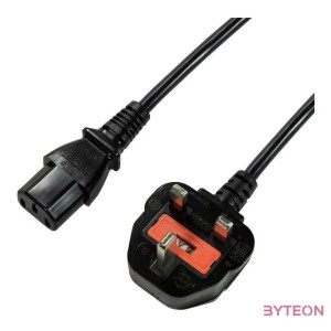 LogiLink CP121 tápkábel Fekete 1,8 M BS 1363 IEC C13