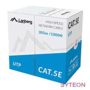 Lanberg LCU5-10CC-0305-S hálózati kábel Szürke 305 M Cat5e U,UTP (UTP)