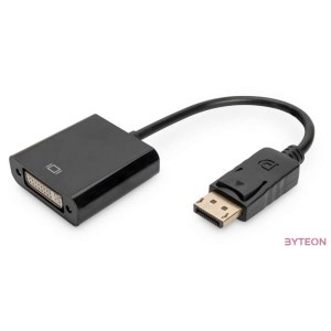 Digitus AK-340409-001-S video átalakító kábel 0,15 M DisplayPort DVI-I Fekete