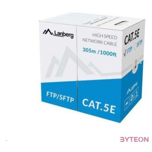 Lanberg LCF5-10CC-0305-S hálózati kábel Szürke 305 M Cat5e F,UTP (FTP)