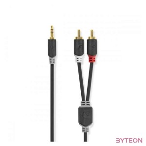 Nedis CABW22200AT50 audio kábel 5 M 3.5mm 2 x RCA Antracit