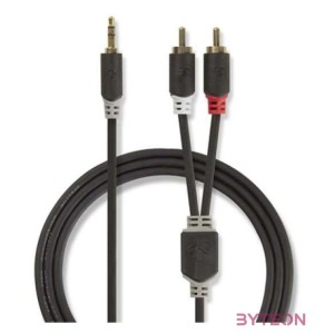 Nedis CABW22200AT50 audio kábel 5 M 3.5mm 2 x RCA Antracit