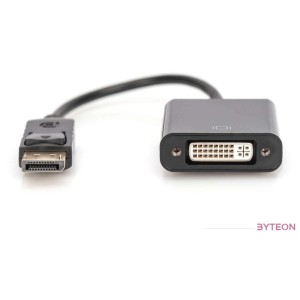 Digitus AK-340409-001-S video átalakító kábel 0,15 M DisplayPort DVI-I Fekete