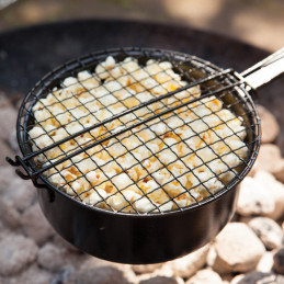 Acél popcorn sütő, fekete, 1,6 literes