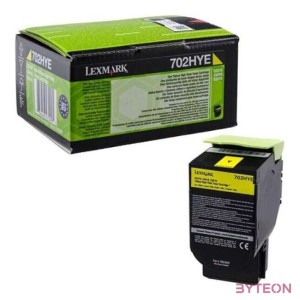 Lexmark 702HY Eredeti Sárga 1 dB
