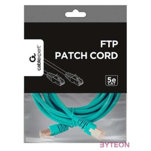 Gembird PP22-2M,G hálózati kábel Zöld Cat5e F,UTP (FTP)