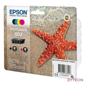 Epson C13T03U64010 tintapatron 1 dB Eredeti Standard teljesítmény Fekete, Cián, Magenta, Sárga