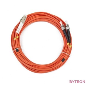 Gembird CFO-LCST-OM2-10M száloptikás kábel LC ST Narancssárga