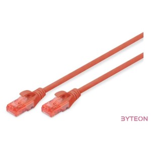 Digitus DK-1617-020,R hálózati kábel Vörös 2 M Cat6 U,UTP (UTP)