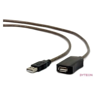 Gembird USB A,USB A M,F 5m USB kábel USB 2.0 Fekete