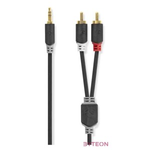 Nedis CABW22200AT100 audio kábel 10 M 3.5mm 2 x RCA Antracit