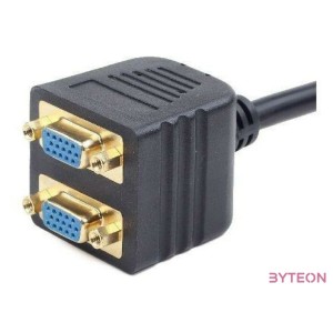 Gembird CC-VGAX2-20CM VGA kábel 0,2 M VGA (D-Sub) 2 x VGA (D-Sub) Fekete