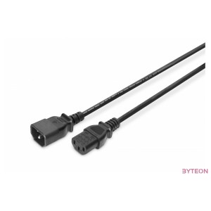 Digitus AK-440201-018-S tápkábel Fekete 1,8 M C13 csatlakozó IEC C13