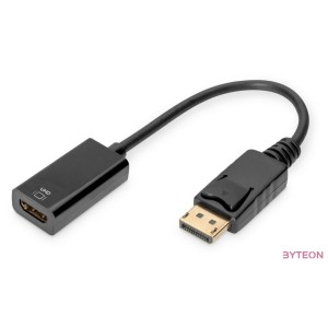 Digitus AK-340415-002-S video átalakító kábel 0,2 M DisplayPort HDMI A-típus (Standard) Fekete