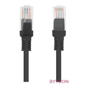 Lanberg PCU6-10CC-0200-BK hálózati kábel Fekete 2 M Cat5e U,UTP (UTP)