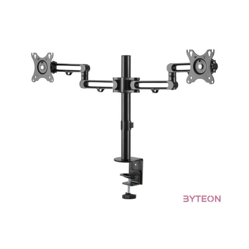 StarTech.com ARMDUAL3 asztali TV konzol 81,3 cm (32) Rögzítőelemes Fekete