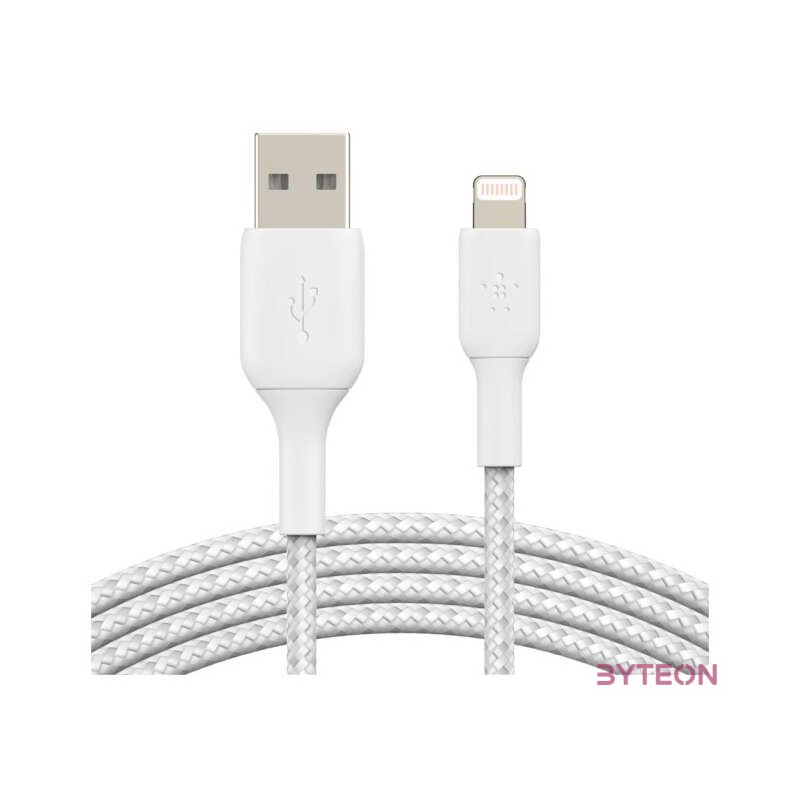 Belkin CAA002BT3MWH Lightning kábel 3 M Fehér