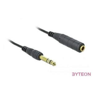 DeLOCK 85938 audio kábel 2 M 6.35mm Fekete