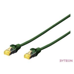 Digitus DK-1644-A-005,G hálózati kábel Zöld 0,5 M Cat6a S,FTP (S-STP)