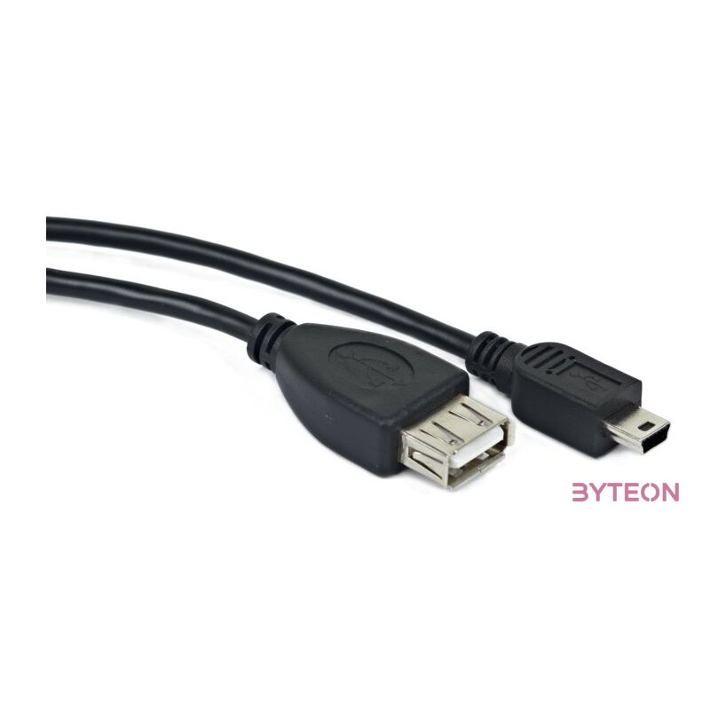 Gembird USB mini,USB 0.15m USB kábel 0,15 M USB 2.0 Mini-USB B USB A Fekete