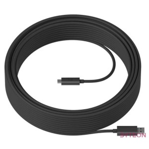 Logitech Strong USB 25m USB kábel USB 3.2 Gen 2 (3.1 Gen 2) USB A USB C Fekete