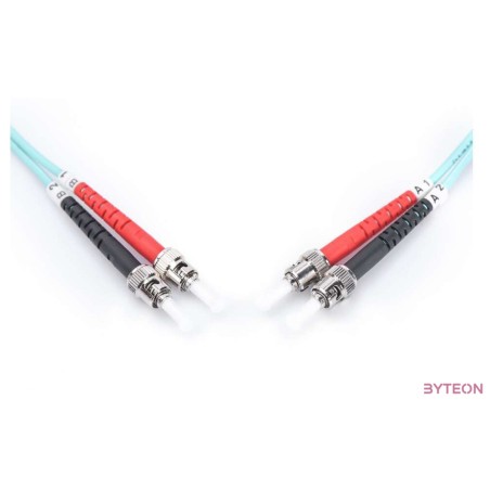 Digitus DK-2511-01,3 száloptikás kábel 1 M ST I-VH OM3 Türkizkék