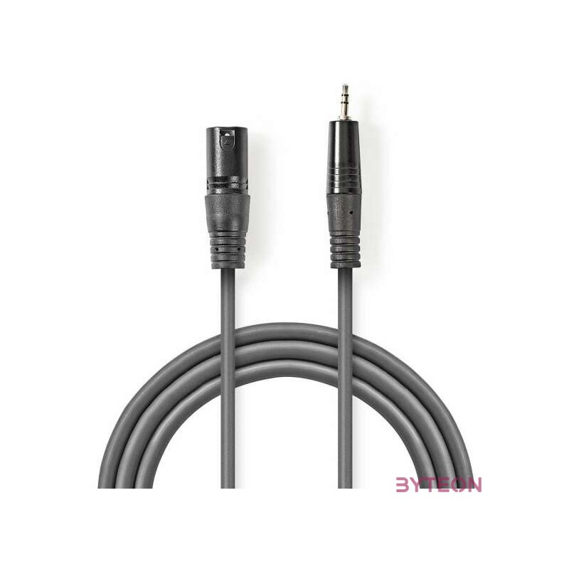 Nedis COTH15300GY30 audio kábel 3 M XLR (3-pin) Szürke