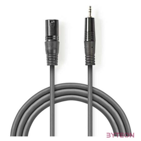 Nedis COTH15300GY30 audio kábel 3 M XLR (3-pin) Szürke