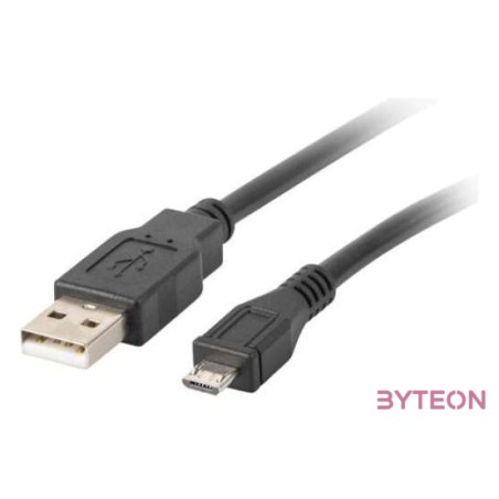 Lanberg CA-USBM-10CC-0018-BK USB kábel 1,8 M USB 2.0 Micro-USB B USB A Fekete