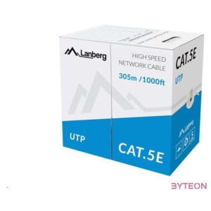 Lanberg LCU5-11CC-0305-S hálózati kábel Szürke 305 M Cat5e U,UTP (UTP)