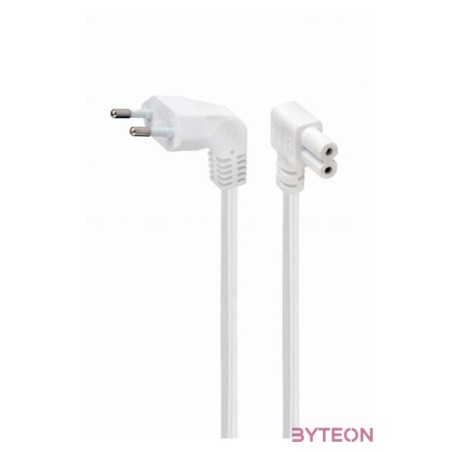 Gembird PC-184L-VDE-2.5M-W tápkábel Fehér 2,5 M C7 csatlakozó