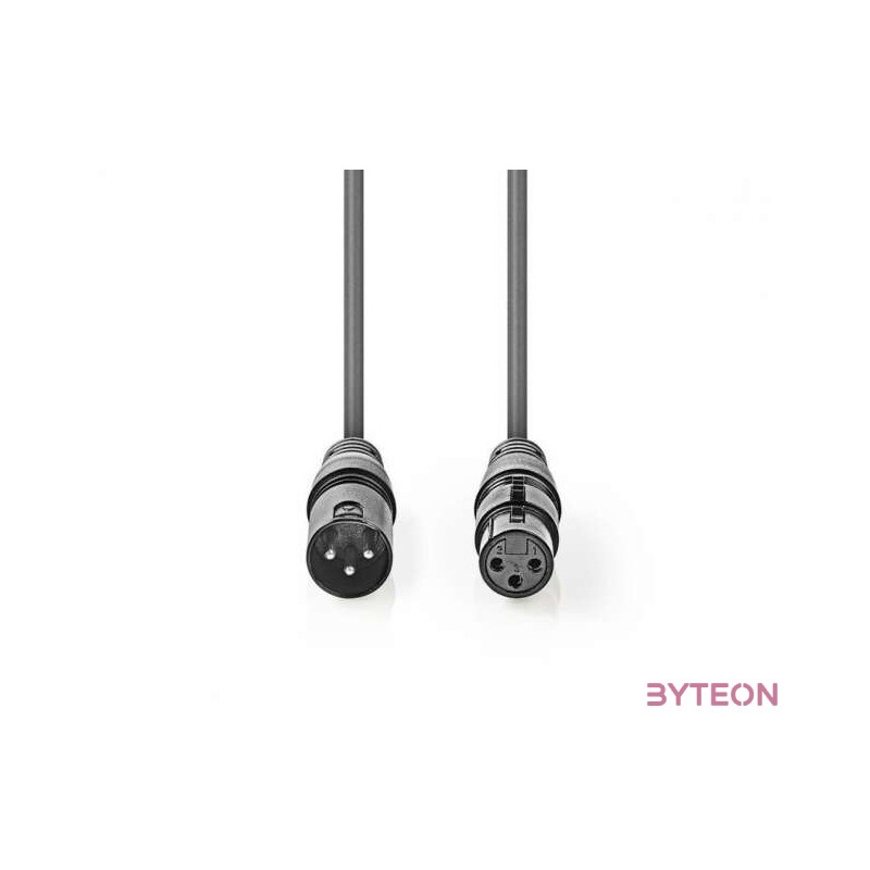 Nedis COTH15012GY05 audio kábel XLR (3-pin) Szürke